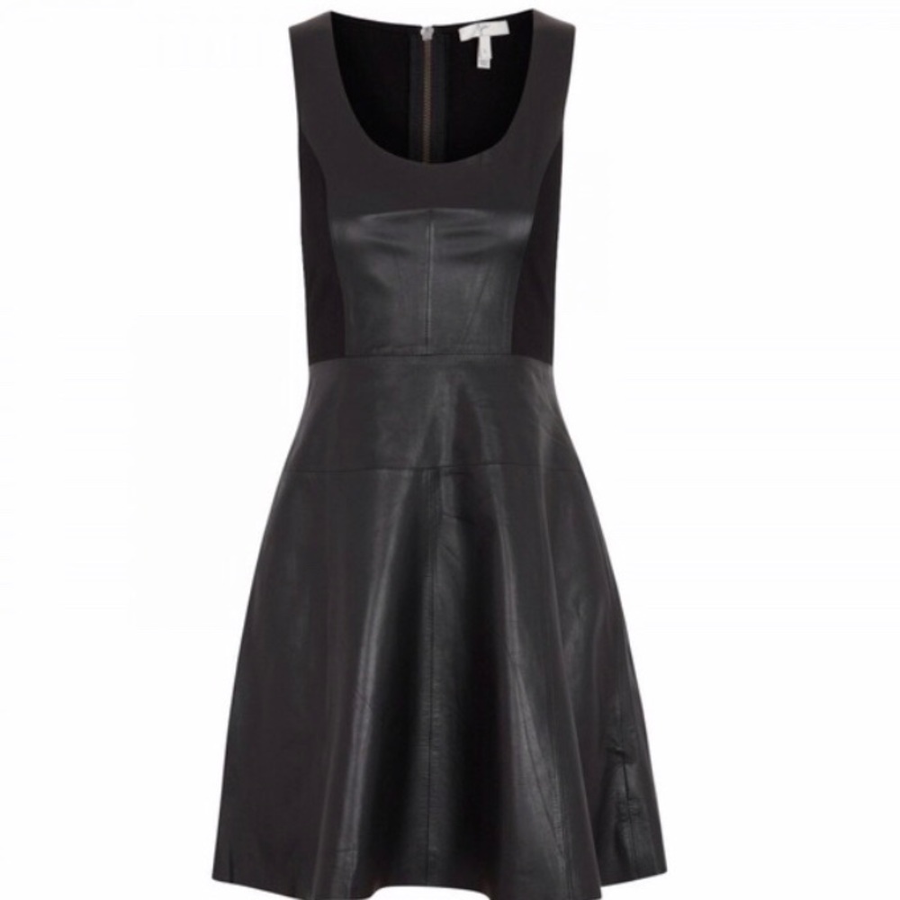 Joie Black Adamina Leather Dress
